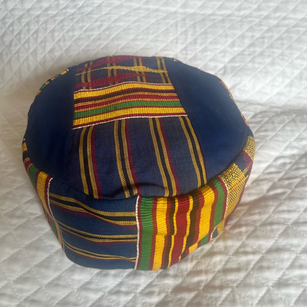 Colorful Authentic Kente Patterned Kufi/Hat